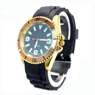 Quartz Movement Alloy Case Silicon Watch